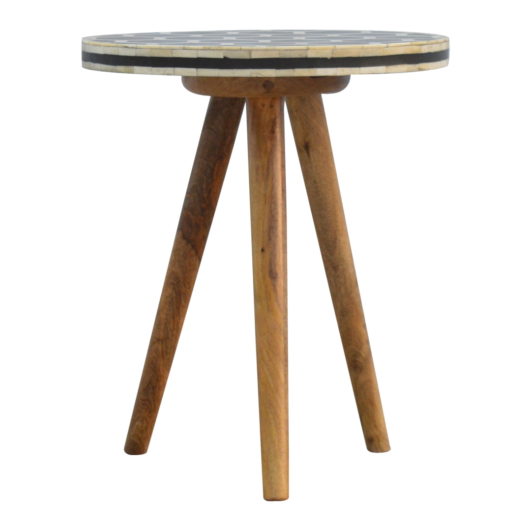 Bone Inlay Tripod Stool Photo 8