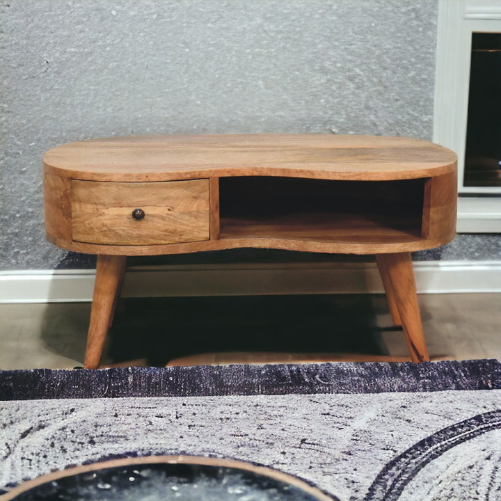 Oak-ish Wave Coffee Table Photo 11