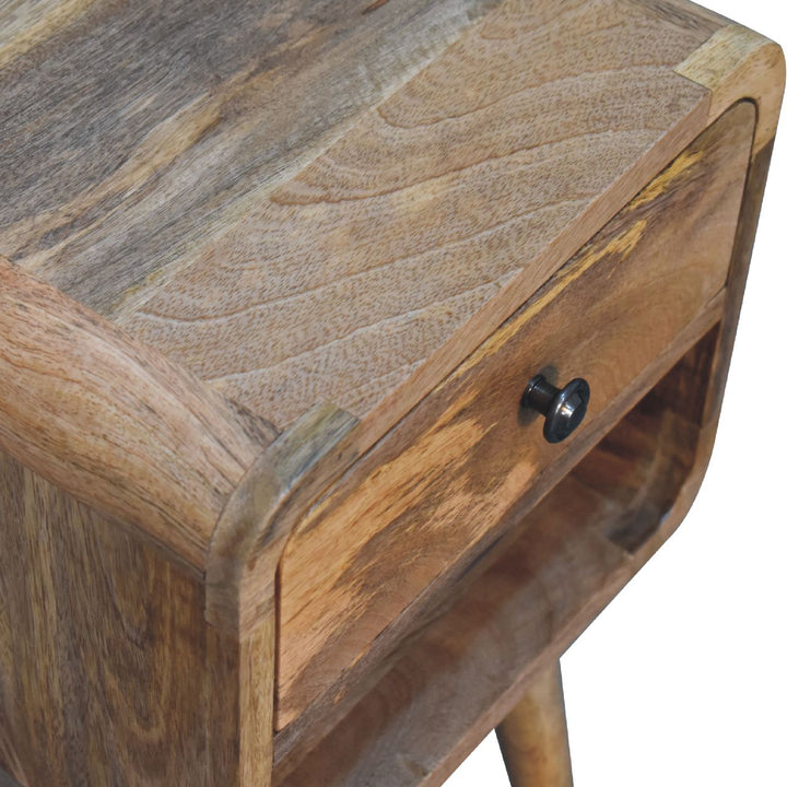 Mini Oak-ish Curve Lower Nightstand Photo 7