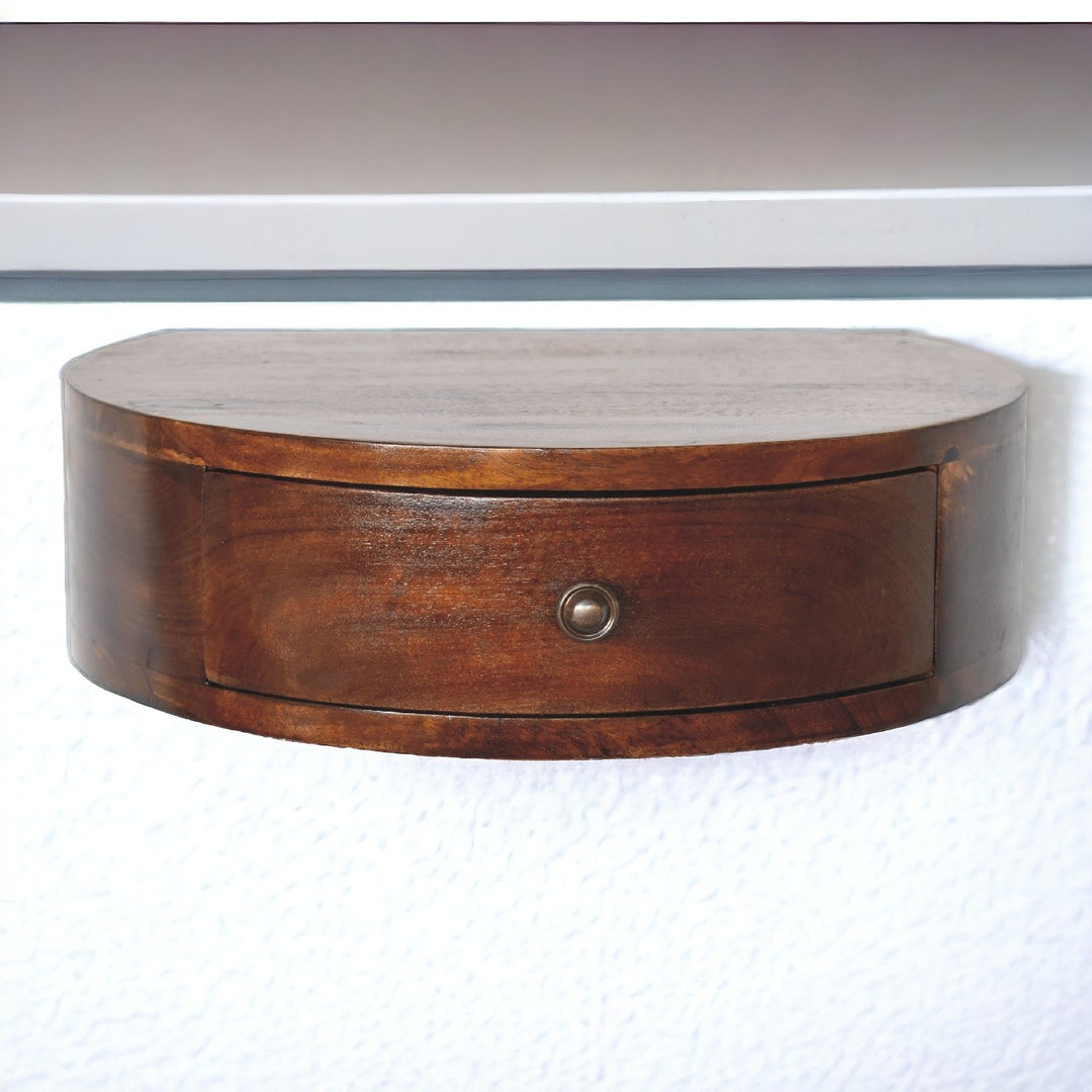 Lunar 1 Drawer Floating Nightstand Photo 11