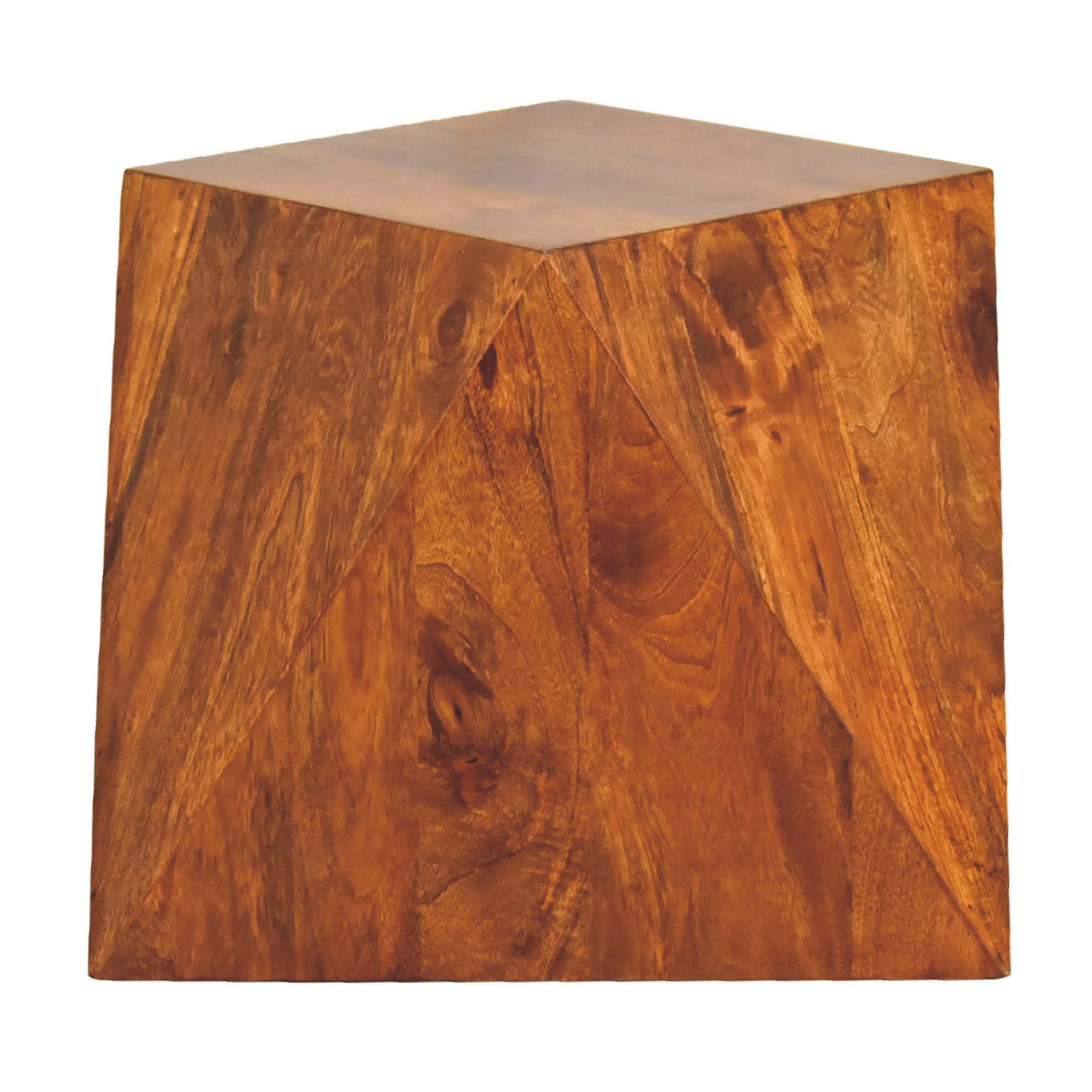 Chestnut Abstract End Table Photo 7