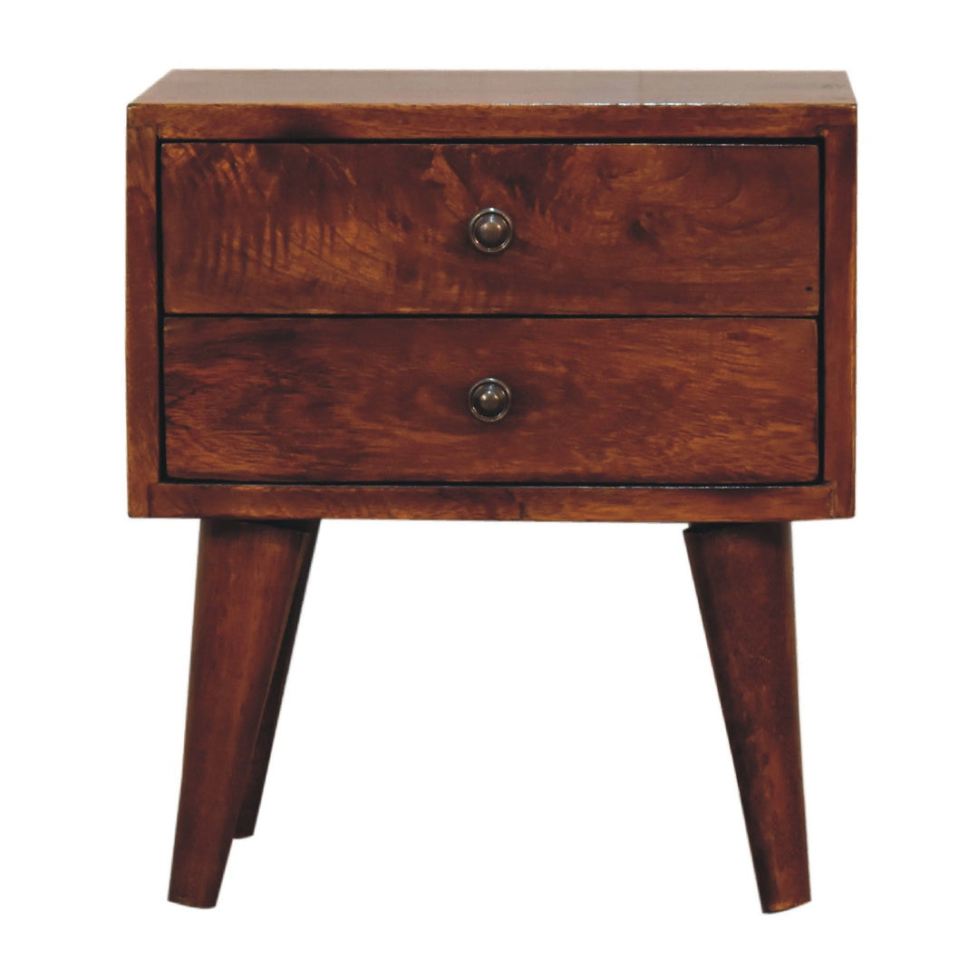 Mini Chestnut Modern Nightstand Photo 2