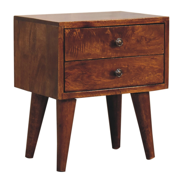 Mini Chestnut Modern Nightstand Photo 3