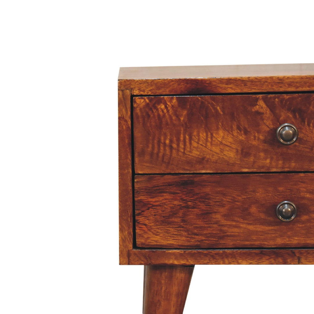 Mini Chestnut Modern Nightstand Photo 5