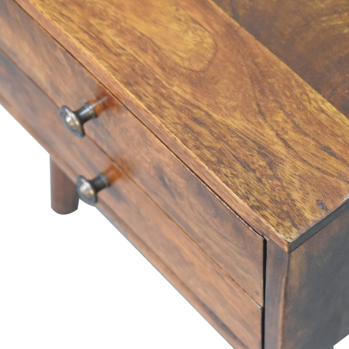 Mini Chestnut Modern Nightstand Photo 6