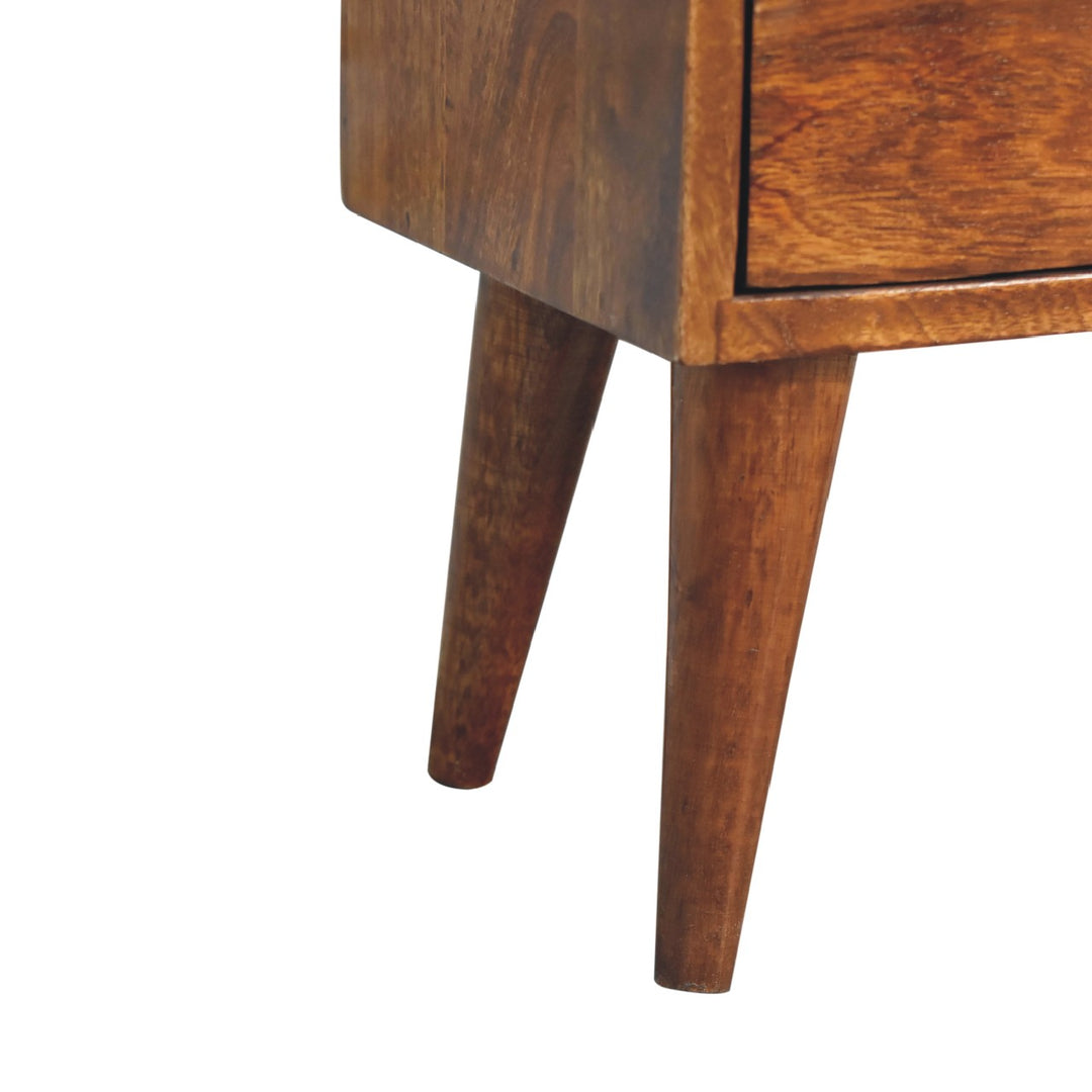 Mini Chestnut Modern Nightstand Photo 8