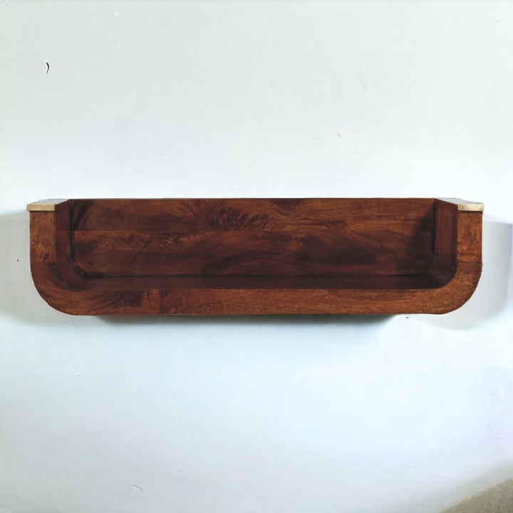 Indira Chestnut Floating Console Photo 11