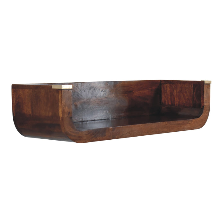 Indira Chestnut Floating Console Photo 3