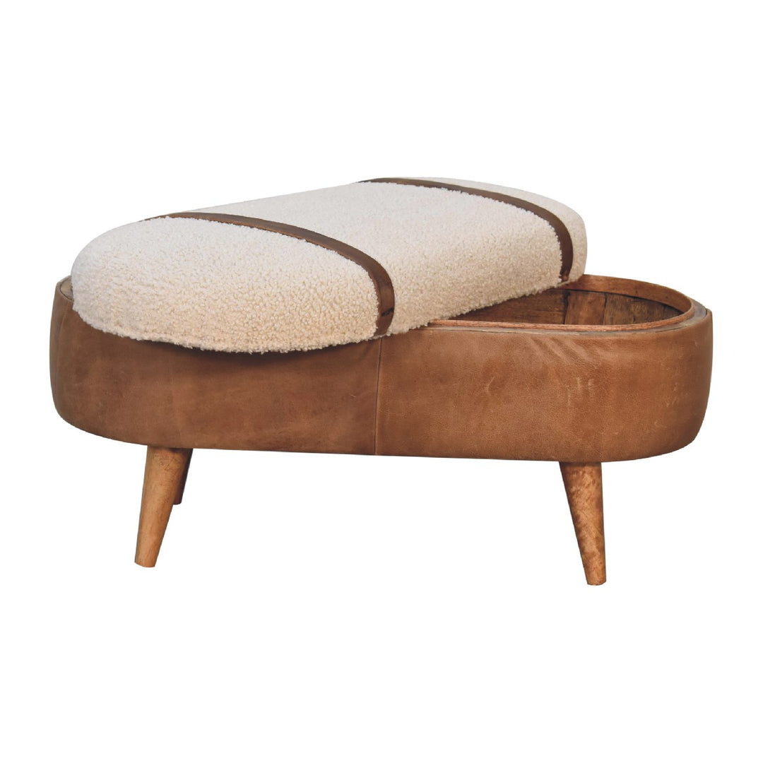 Tan Buffalo Boucle Nordic Bench Photo 8