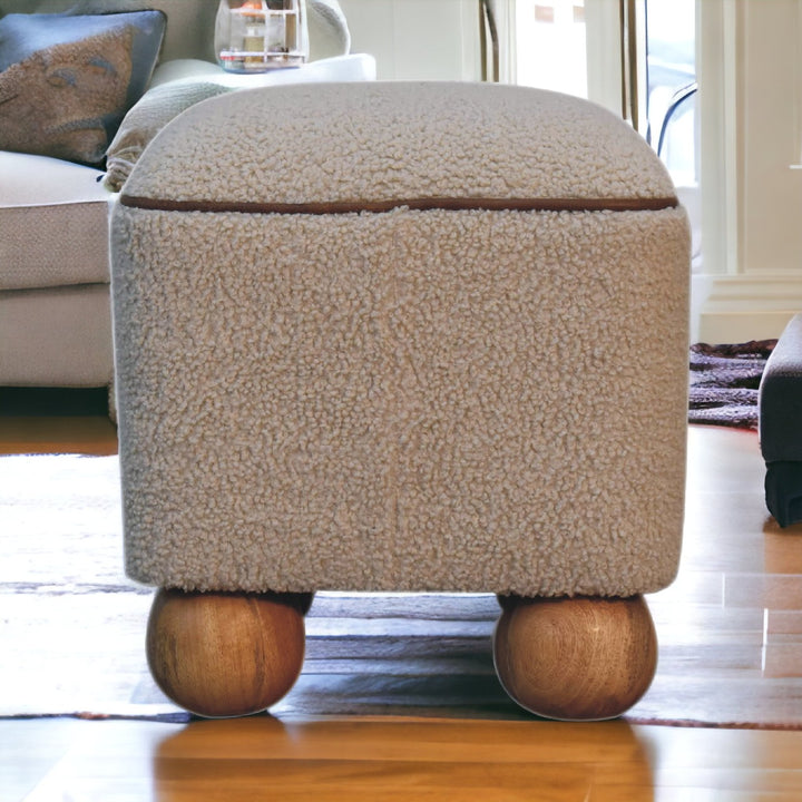 Serenity Footstool with Ball Feet Photo 12