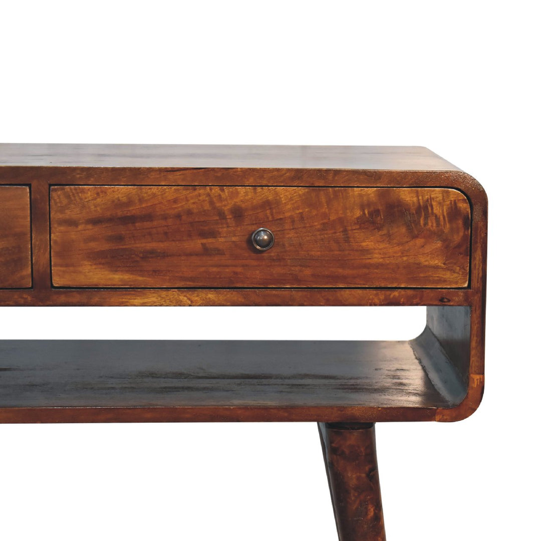 Sonata Chestnut Console Table Photo 4