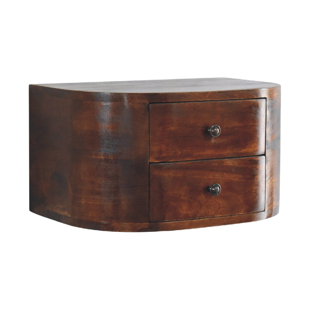 Lunar 2 Drawer Floating Nightstand Photo 2