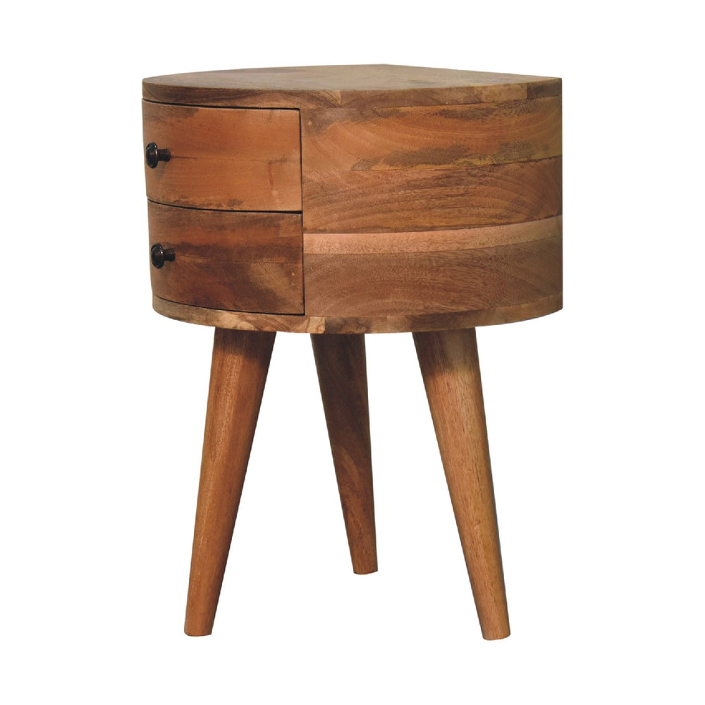 Odyssey Oak-ish Tripod Nightstand Photo 2