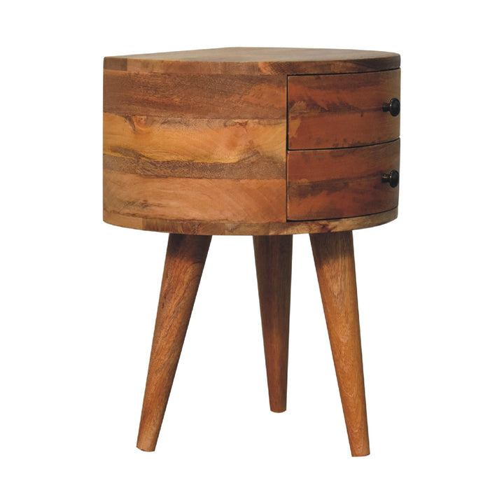 Odyssey Oak-ish Tripod Nightstand Photo 3