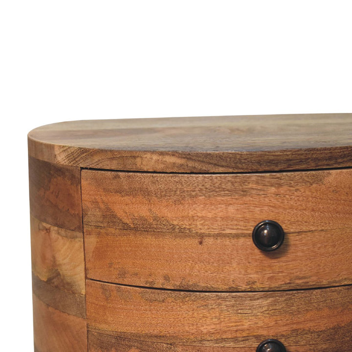 Odyssey Oak-ish Tripod Nightstand Photo 4