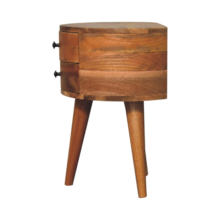 Odyssey Oak-ish Tripod Nightstand Photo 8