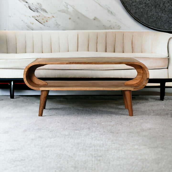 Amaya Nordic Style Oak-ish Coffee Table Photo 10