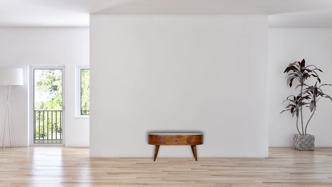 Chestnut Rounded Coffee Table Photo 10