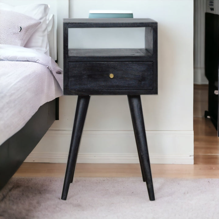 Mini Ash Black Nightstand Photo 11