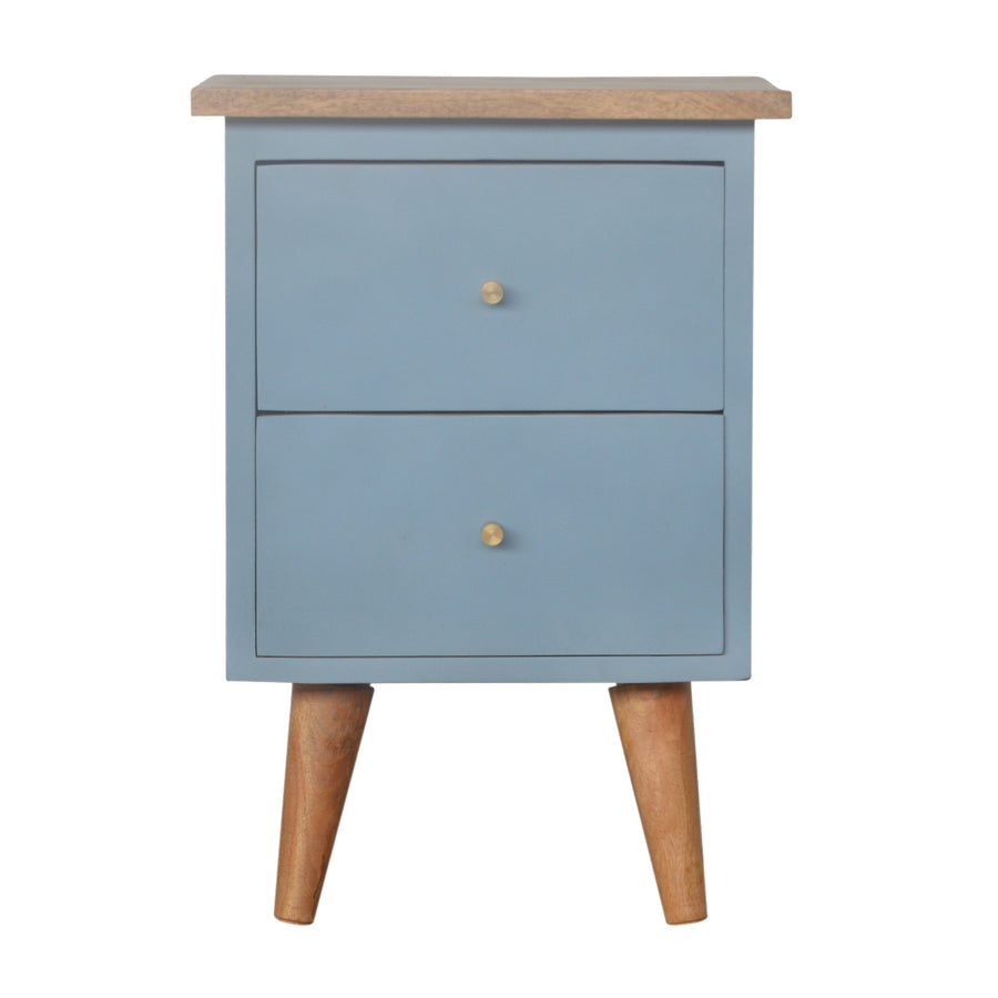 Blue Hand Painted Nightstand