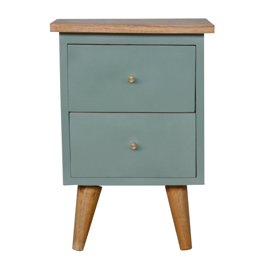 Green Hand Painted Nightstand