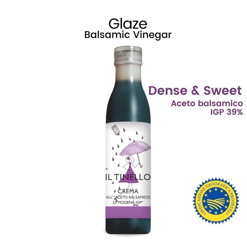 IL TINELLO, Glaze with Balsamic Vinegar of Modena IGP (8.45 fluid oz) 250ml