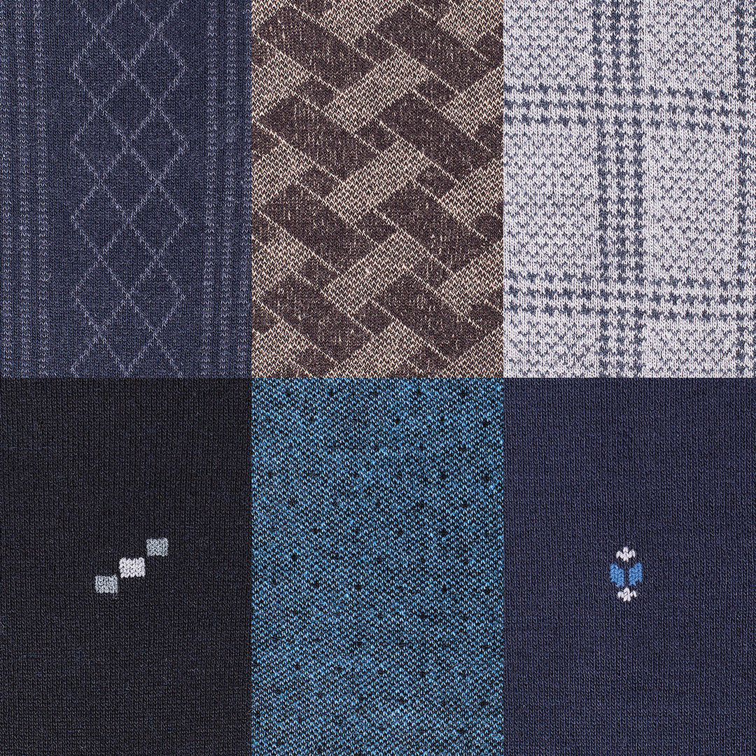 Men’s Bamboo Dress and Trouser Socks 6-Pack - 595