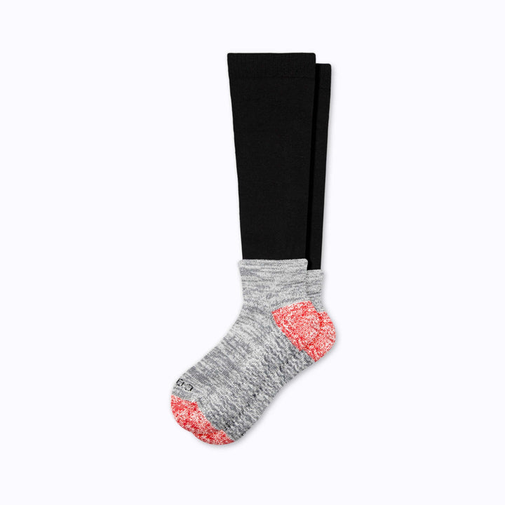Cozy Grip Compression Slipper Socks - Black