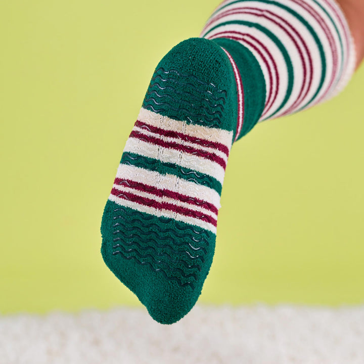 Cozy Grip Compression Slipper Socks - Xmas