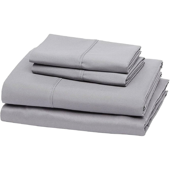 King Size Silver Grey 100-Percent Egyptian Cotton 1000 Thread Count Sheet Set