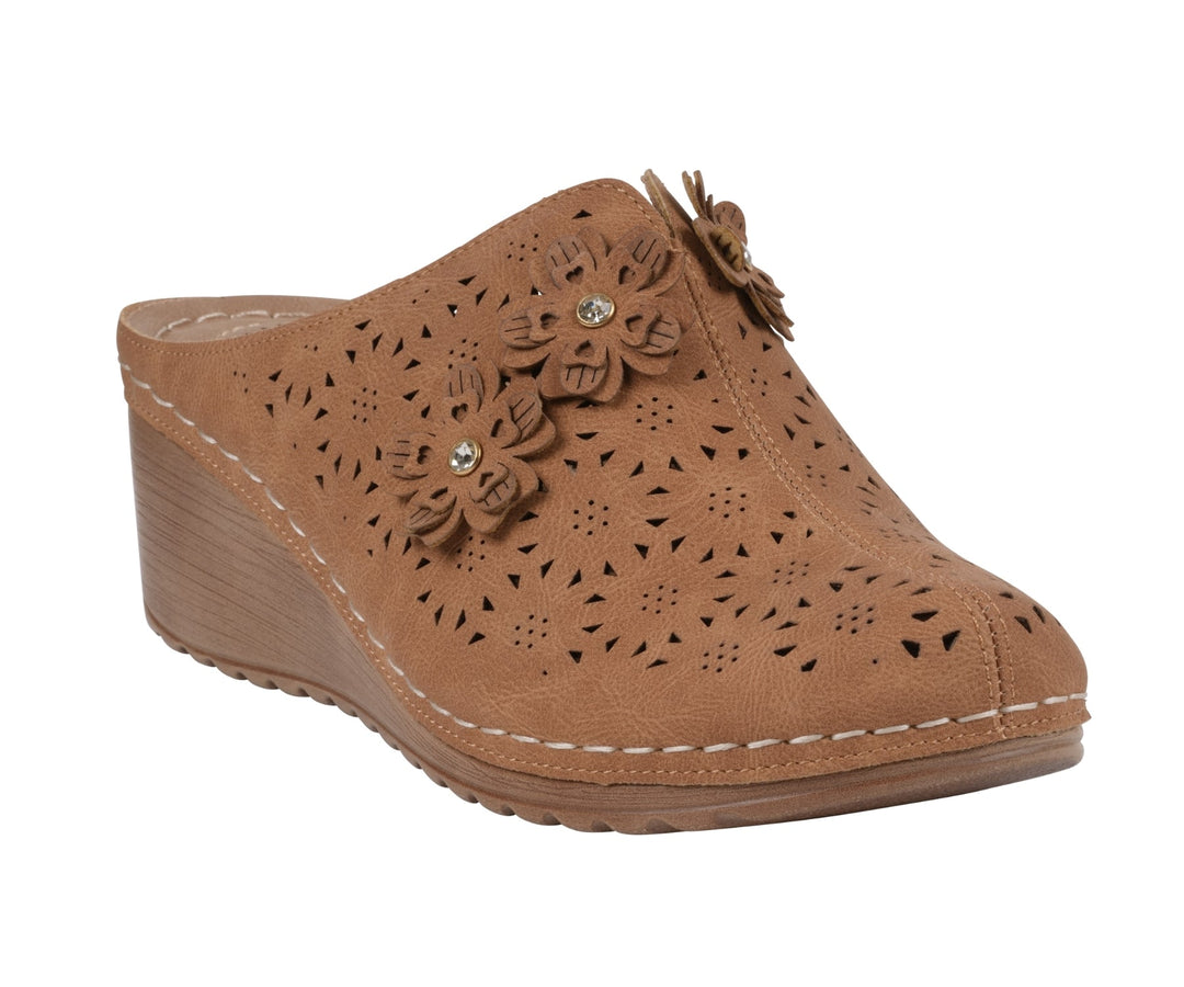 Women's Krista Brown Flat Sandal