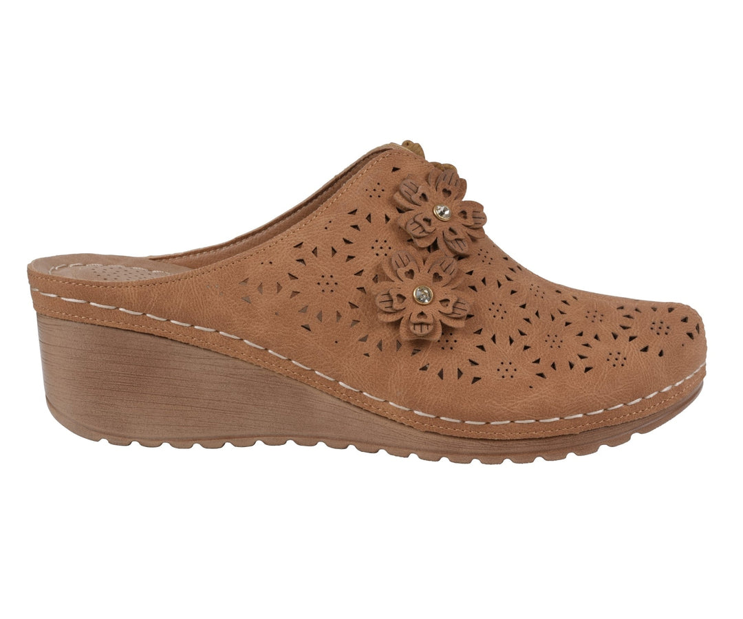 Women's Krista Brown Flat Sandal
