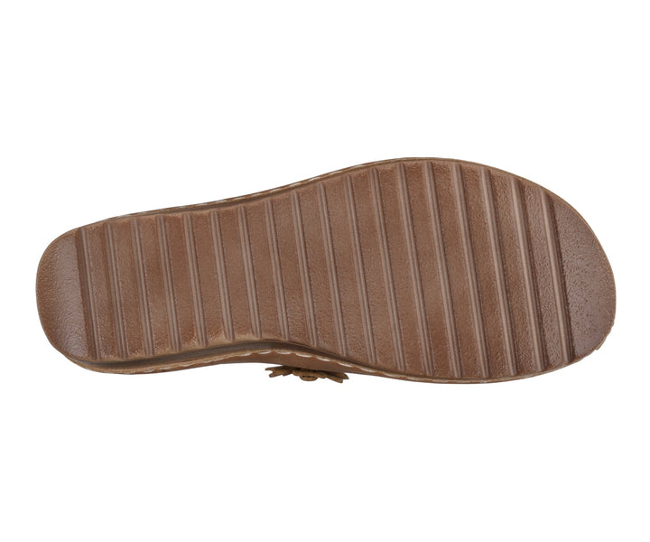 Women's Krista Brown Flat Sandal