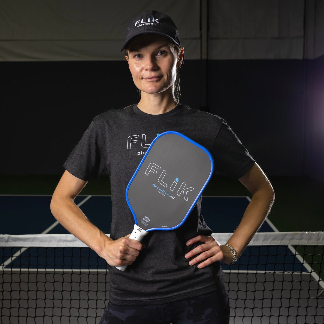 FLiK F1 Elongated Pickleball Paddle USAP Approved with Women.