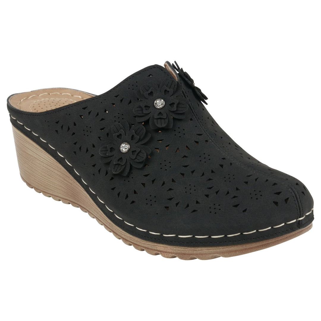 Women's Krista Black Flat Sandal