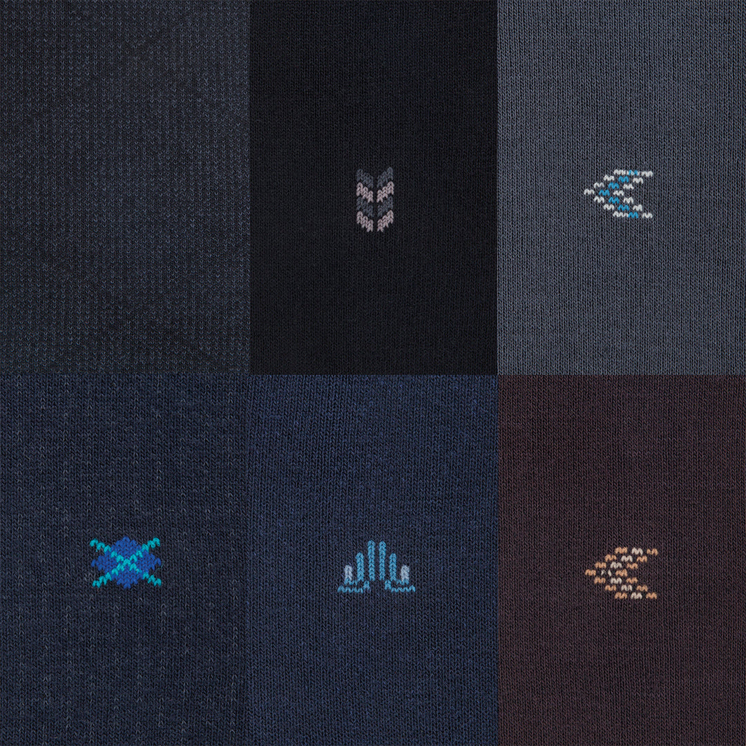 Men’s Bamboo Dress and Trouser Socks 6-Pack - 544