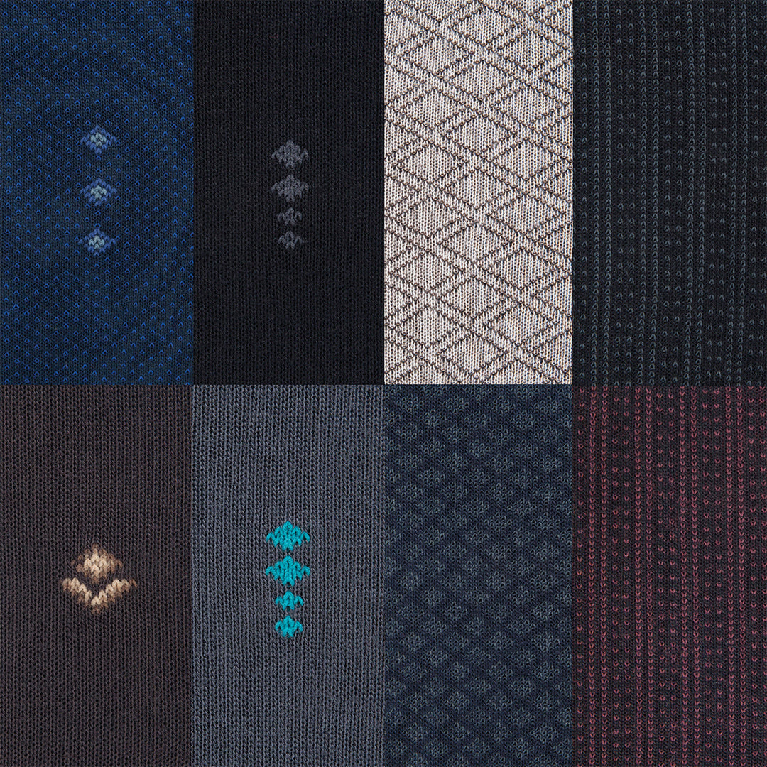 Men’s Bamboo Lightweight Dress and Trouser Socks – 8-Pack Odor-Free, Breathable, Premium Comfort - 543