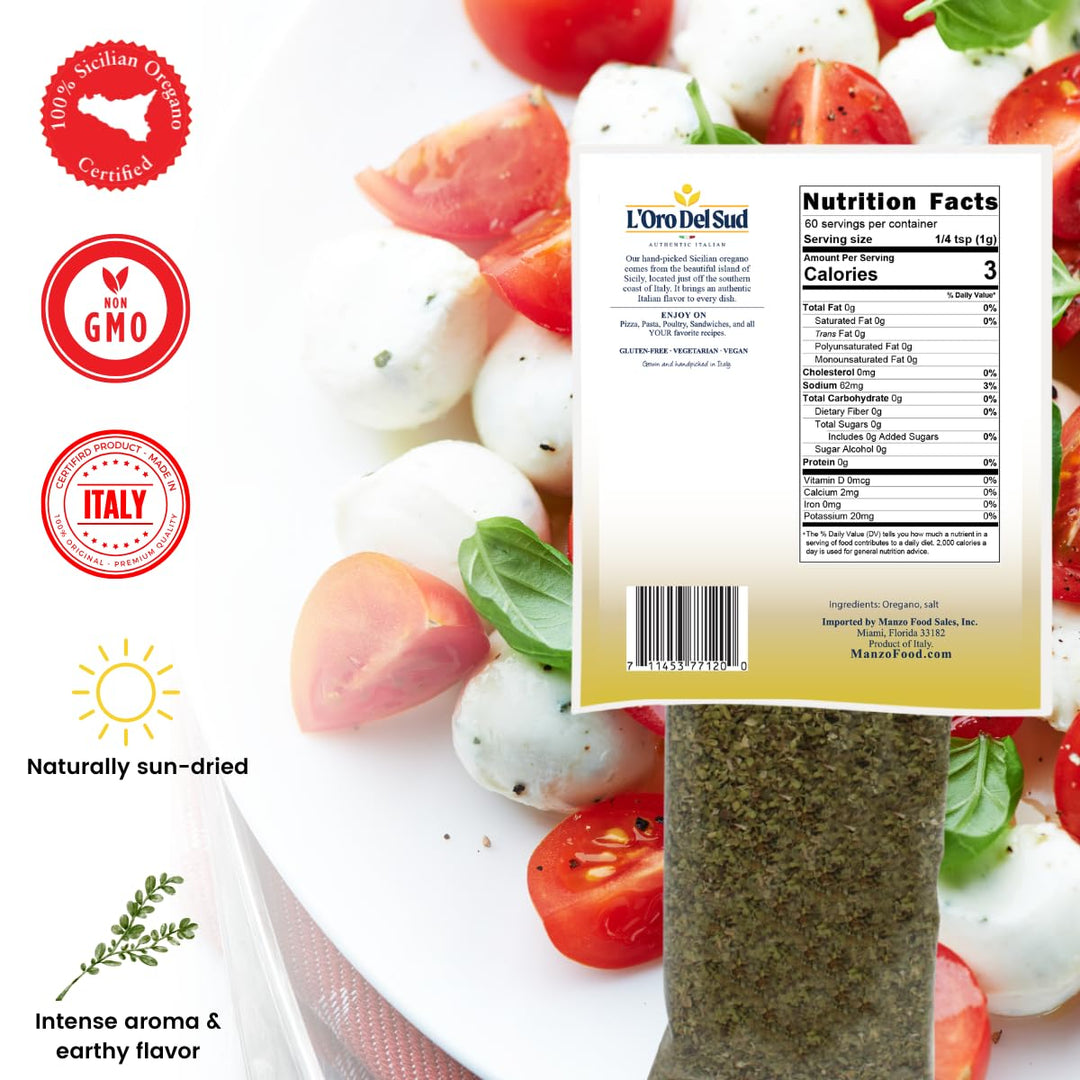 L’Oro Del Sud, Ground Sicilian Oregano, 2.11 oz. (60 g)