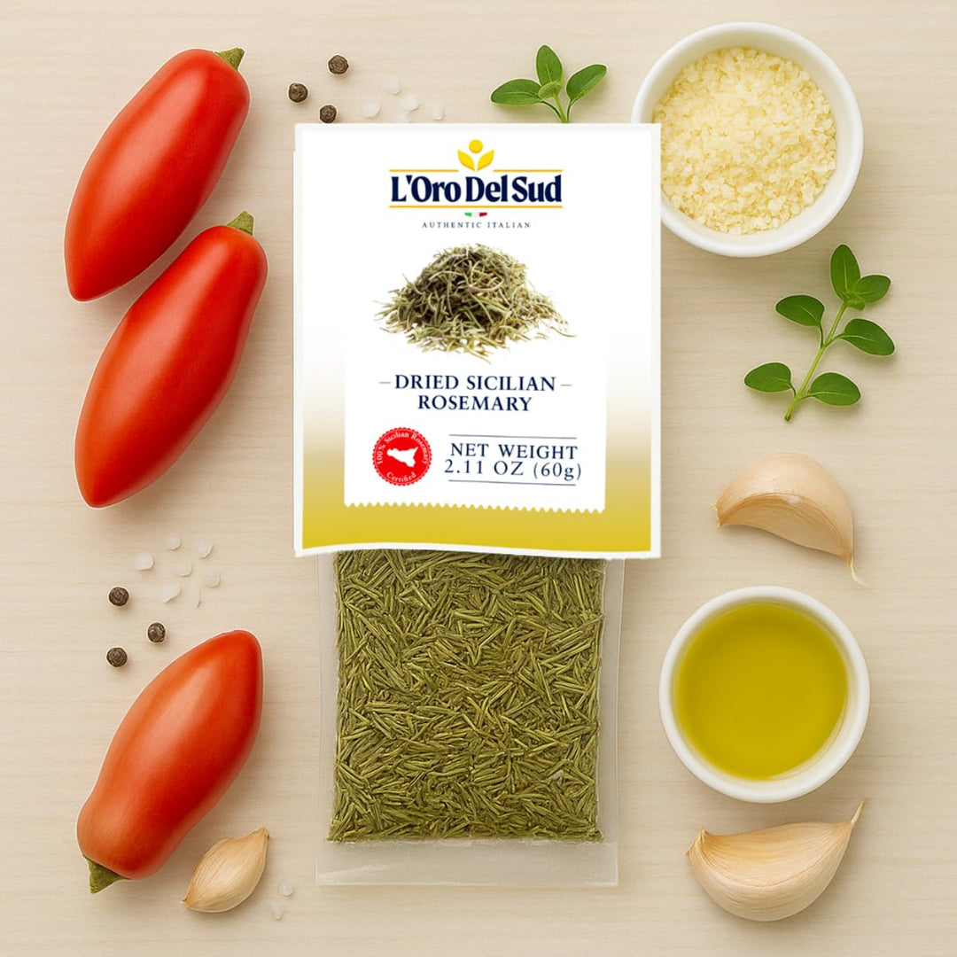 L’Oro Del Sud, Sicilian Rosemary Leaves, 2.11 oz. (60 g)