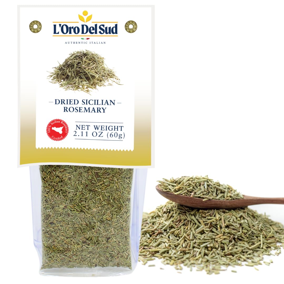 L’Oro Del Sud, Sicilian Rosemary Leaves, 2.11 oz. (60 g)