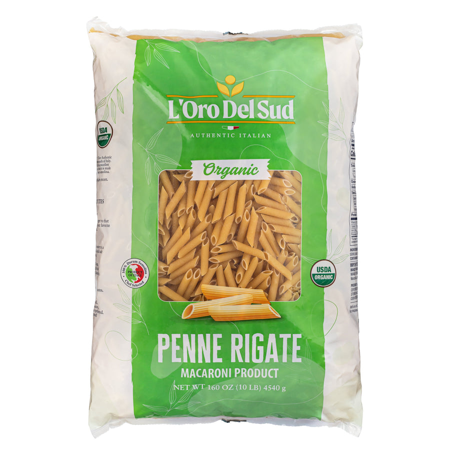 L'Oro Del Sud, Organic Penne Rigate Pasta 2 Pack x 10 lbs.