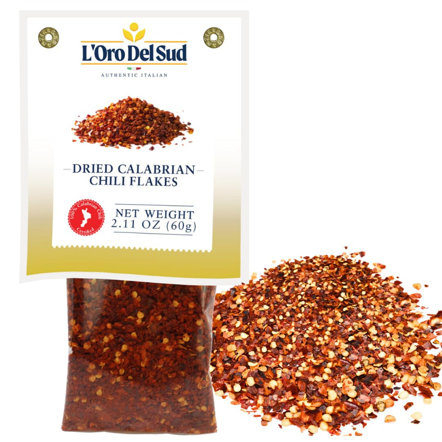 L'Oro Del Sud, Dried Calabrian Chili Flakes, 2.11 oz. (60 g)
