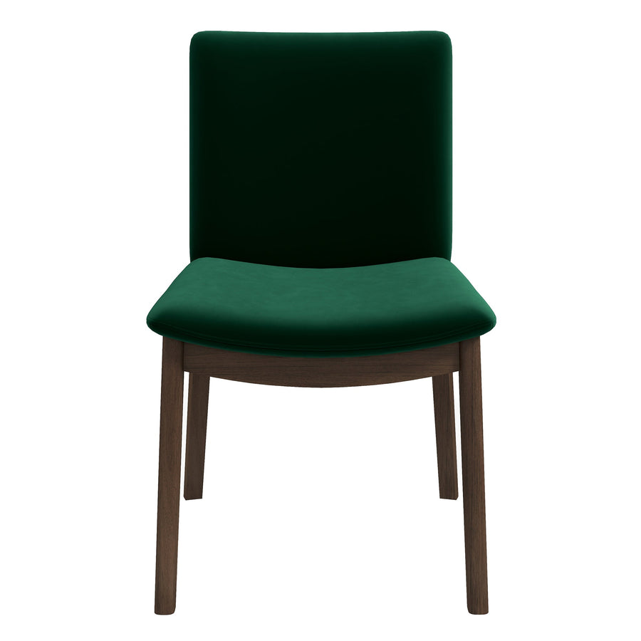 Laura Green Velvet Solid Wood Dining Chair (Set Of 2)