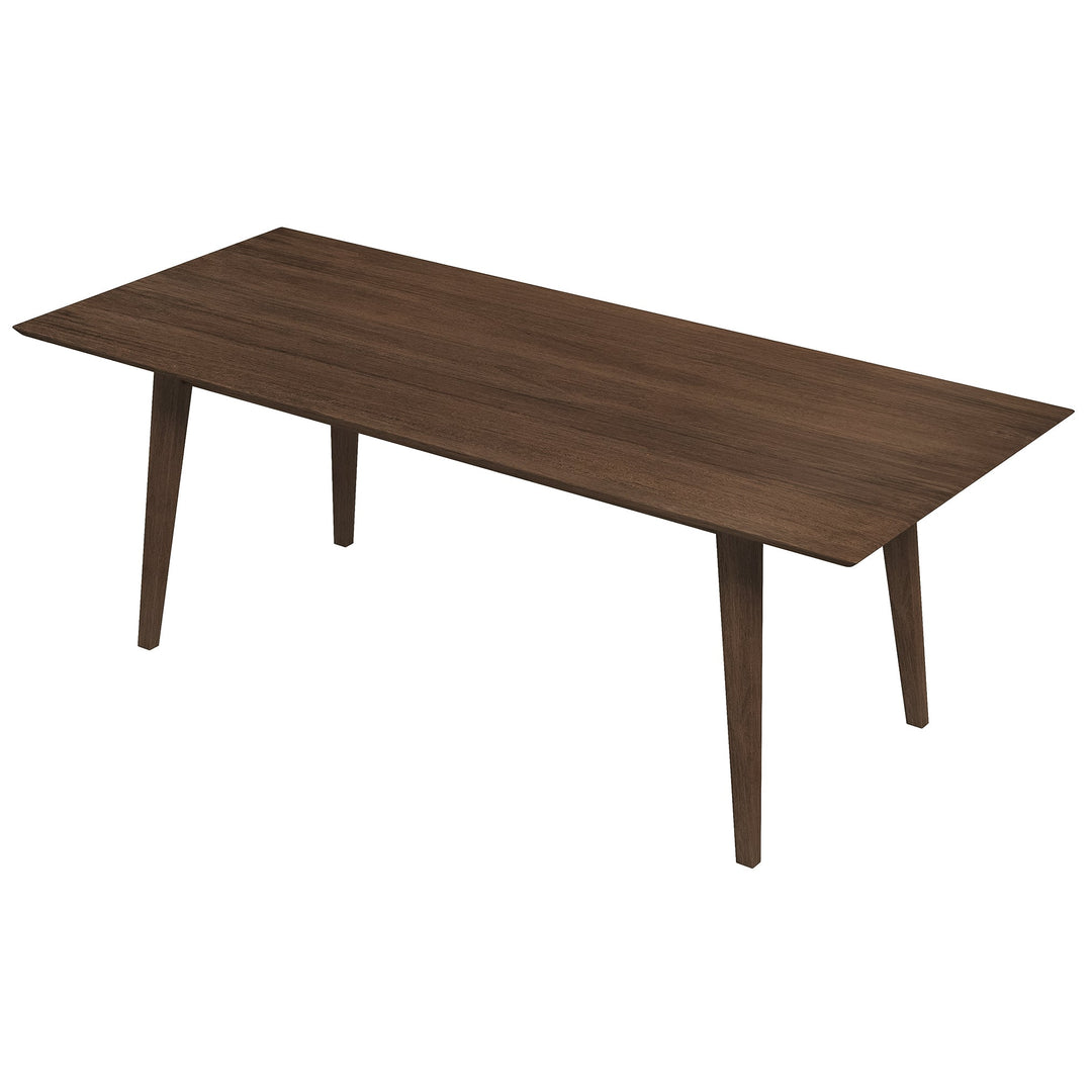 Levi Modern Style Solid Wood Rectangular Dining Kitchen Table 86" Right Angle View