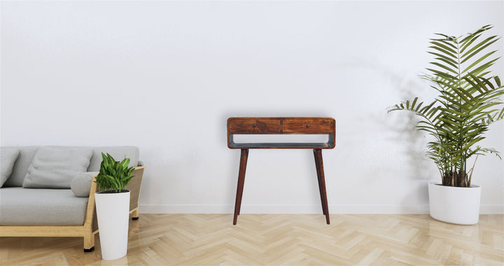 Sonata Chestnut Console Table Photo 10