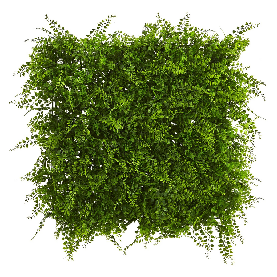 20” x 20” Lush Mediterranean Artificial Fern Wall Panel UV Resistant (Indoor/Outdoor)