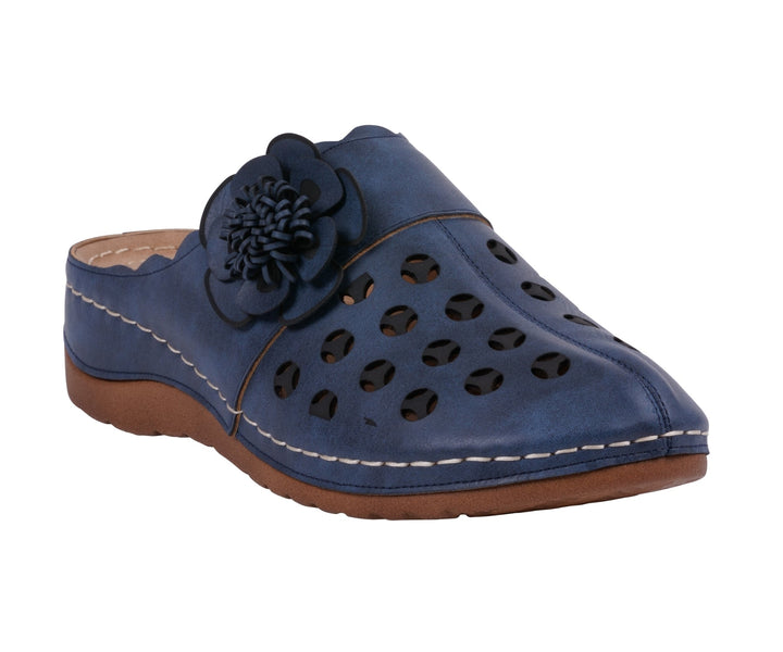 Women's Marisol Navy Flat Sandal