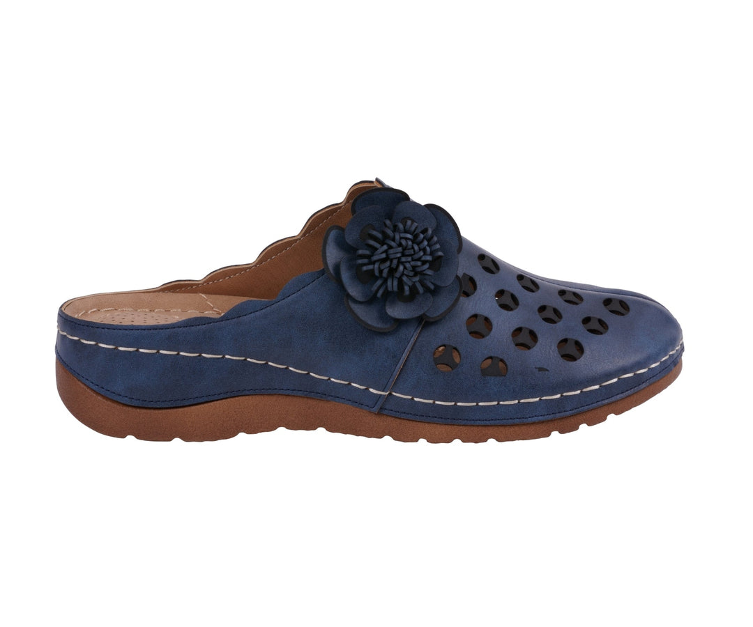 Women's Marisol Navy Flat Sandal