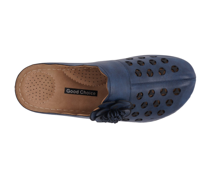 Women's Marisol Navy Flat Sandal