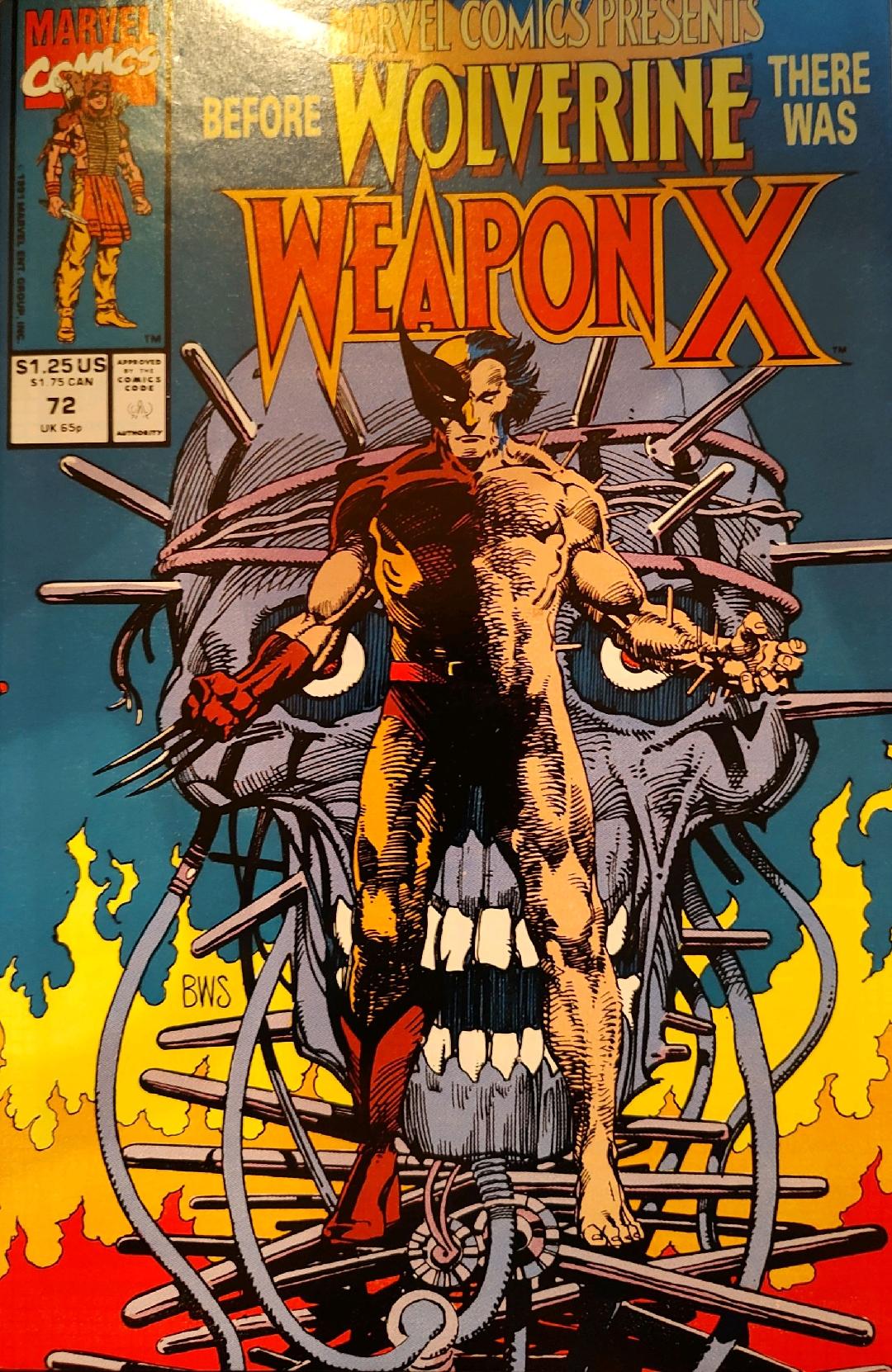Marvel Comics Presents #72 Weapon X Comic Book Cover